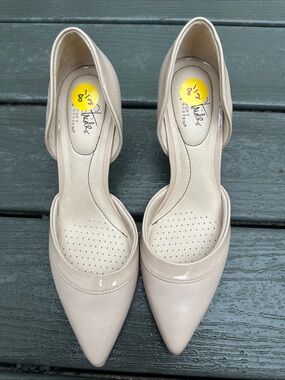 White Mountain Blush Nude Pointed-Toe D'Orsay Heels